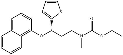 Carbamic acid, N-methyl-N-[(3S)-3-(1-naphthalenyloxy)-3-(2-thienyl)propyl]-, ethyl ester