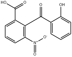 Benzoic acid, 2-(2-hydroxybenzoyl)-3-nitro- 化学構造式