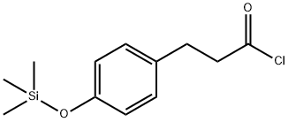 Benzenepropanoyl chloride, 4-[(trimethylsilyl)oxy]- Structure