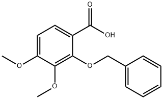 2-(Benzyloxy)-3,4-dimethoxybenzoic acid 结构式