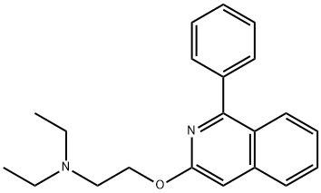 N,N-Diethyl-2-((1-phenylisoquinolin-3-yl)oxy)ethanamine 化学構造式