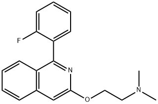 2-((1-(2-Fluorophenyl)isoquinolin-3-yl)oxy)-N,N-dimethylethanamine Structure