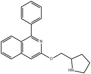 1-Phenyl-3-(pyrrolidin-2-ylmethoxy)isoquinoline Struktur