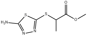 2-[(5-氨基-1,3,4-噻二唑-2-基)硫烷基]丙酸甲酯, 897288-48-1, 结构式