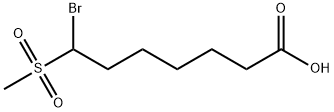 Heptanoic acid, 7-bromo-7-(methylsulfonyl)-|