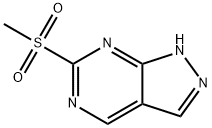 6-(甲基磺酰基)-1H-吡唑并[3,4-D]嘧啶, 897367-08-7, 结构式