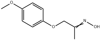 2-Propanone, 1-(4-methoxyphenoxy)-, oxime Struktur