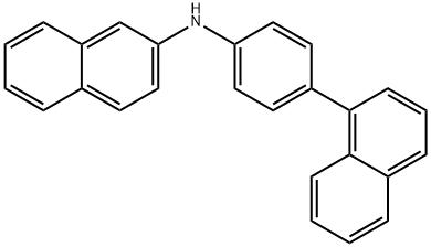 2-Naphthalenamine, N-[4-(1-naphthalenyl)phenyl]-,897921-58-3,结构式