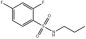 2,4-二氟-N-丙基苯磺酰胺, 898077-77-5, 结构式