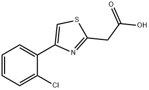 2-Thiazoleacetic acid, 4-(2-chlorophenyl)- Structure