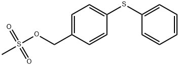Benzenemethanol, 4-(phenylthio)-, 1-methanesulfonate 结构式