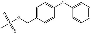 Benzenemethanol, 4-(phenylthio)-, 1-methanesulfonate Structure