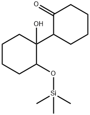 [1,1'-Bicyclohexyl]-2-one, 1'-hydroxy-2'-[(trimethylsilyl)oxy]- Structure