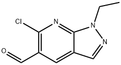 6-Chloro-1-ethyl-1H-pyrazolo[3,4-b]pyridine-5-carbaldehyde Struktur