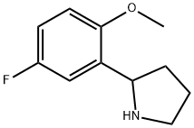 2-(5-fluoro-2-methoxyphenyl)pyrrolidine Struktur