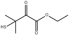 Butanoic acid, 3-?mercapto-?3-?methyl-?2-?oxo-?, ethyl ester Structure