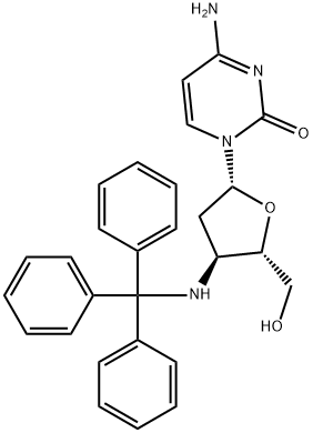 Cytidine, 2',3'-dideoxy-3'-[(triphenylmethyl)amino]- (9CI) 结构式