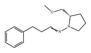1-Pyrrolidinamine, 2-(methoxymethyl)-N-(3-phenylpropylidene)-, (2S)- Structure