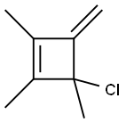 Cyclobutene, 3-chloro-1,2,3-trimethyl-4-methylene- Structure