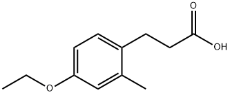 Benzenepropanoic acid, 4-ethoxy-2-methyl- Struktur