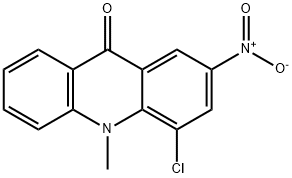 9(10H)-Acridinone, 4-chloro-10-methyl-2-nitro- Structure