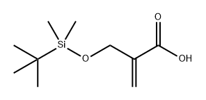 2-Propenoic acid, 2-[[[(1,1-dimethylethyl)dimethylsilyl]oxy]methyl]- Struktur