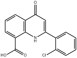 2-(2-Chlorophenyl)-4-oxo-1,4-dihydroquinoline-8-carboxylic acid Structure