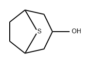 8-チアビシクロ[3.2.1]オクタン-3-オール 化学構造式