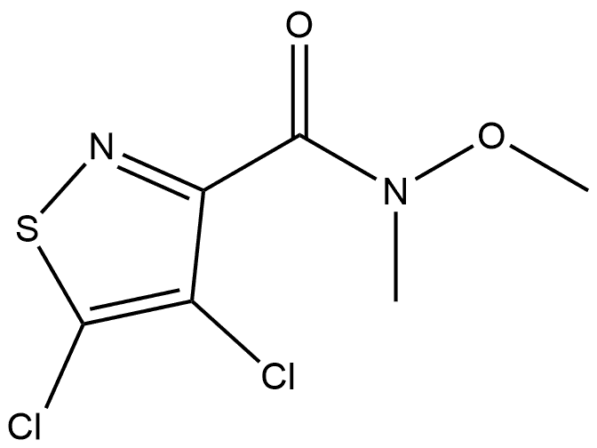 4,5-dichloro-N-methoxy-N-methylisothiazole-3-carboxamide,900530-72-5,结构式