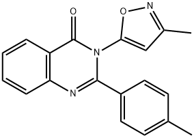 3-(3-Methylisoxazol-5-yl)-2-(p-tolyl)quinazolin-4(3H)-one Structure