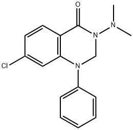 7-Chloro-3-(dimethylamino)-1-phenyl-2,3-dihydroquinazolin-4(1H)-one Struktur