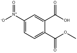 2-(甲氧羰基)-5-硝基苯甲酸,90072-77-8,结构式