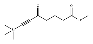 6-Heptynoic acid, 5-oxo-7-(trimethylsilyl)-, methyl ester Structure