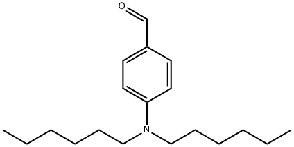 Benzaldehyde, 4-(dihexylamino)- Structure