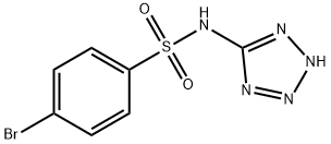 4-溴-N-2H-四唑-5-基-苯磺酰胺 结构式