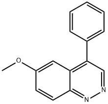 Cinnoline, 6-methoxy-4-phenyl- Structure