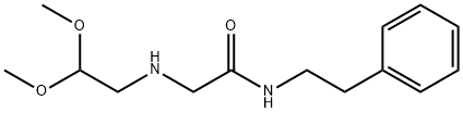 N-2-phenylethyl 2-N-(2,2-dimethoxyethylamino)acetamide hydrochloride Structure