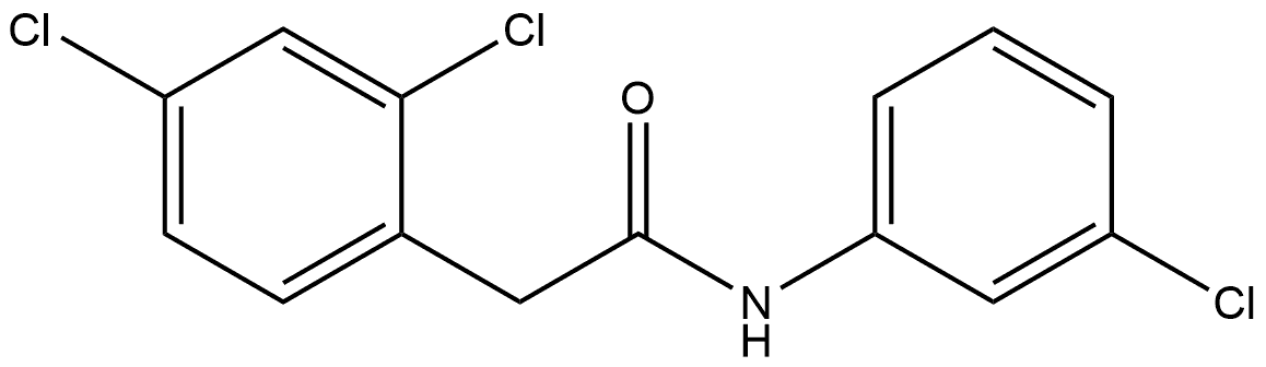 2,4-Dichloro-N-(3-chlorophenyl)benzeneacetamide Structure