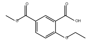 1,3-Benzenedicarboxylic acid, 4-ethoxy-, 1-methyl ester 化学構造式
