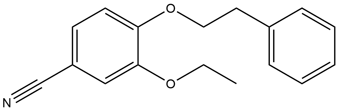 3-Ethoxy-4-(2-phenylethoxy)benzonitrile Structure