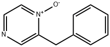 Pyrazine, 2-(phenylmethyl)-, 1-oxide 化学構造式