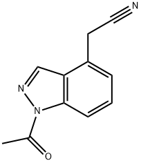 1H-Indazole-4-acetonitrile, 1-acetyl-