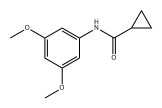 Cyclopropanecarboxamide, N-(3,5-dimethoxyphenyl)- Structure