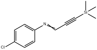 4-Chloro-N-(3-(trimethylsilyl)prop-2-yn-1-ylidene)aniline,90261-23-7,结构式