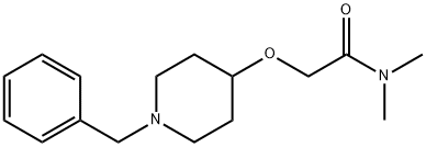 N,N-Dimethyl-2-[1-benzyl(4-piperidyloxy)]acetamide Struktur