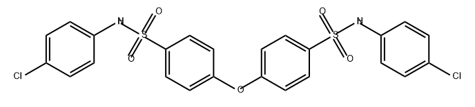 Benzenesulfonamide, 4,4'-oxybis[N-(4-chlorophenyl)- Structure