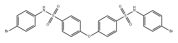 Benzenesulfonamide, 4,4'-oxybis[N-(4-bromophenyl)- Structure