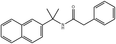 N-(2-(Naphthalen-2-yl)propan-2-yl)-2-phenylacetamide Struktur