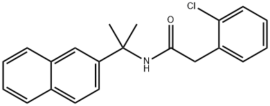 2-(2-Chlorophenyl)-N-(2-(naphthalen-2-yl)propan-2-yl)acetamide Structure