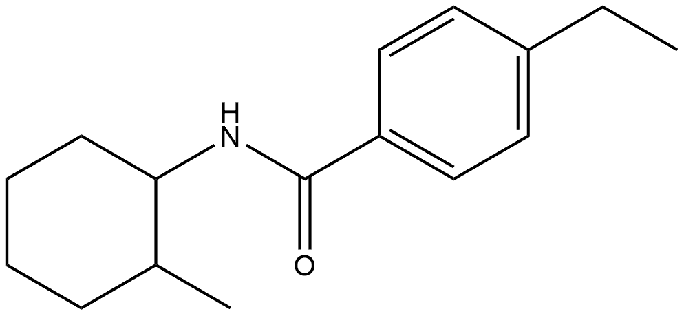 4-Ethyl-N-(2-methylcyclohexyl)benzamide Struktur